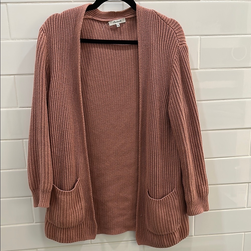 Madewell 100% Cotton Rose Pink Cardigan